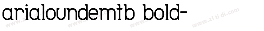 arialoundemtb bold字体转换
